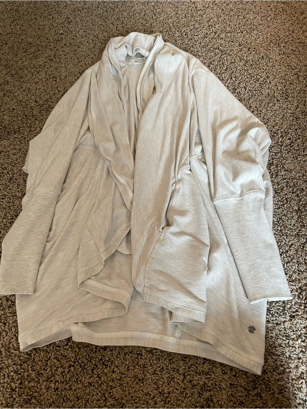 lululemon heather Gray Draped Cardigan